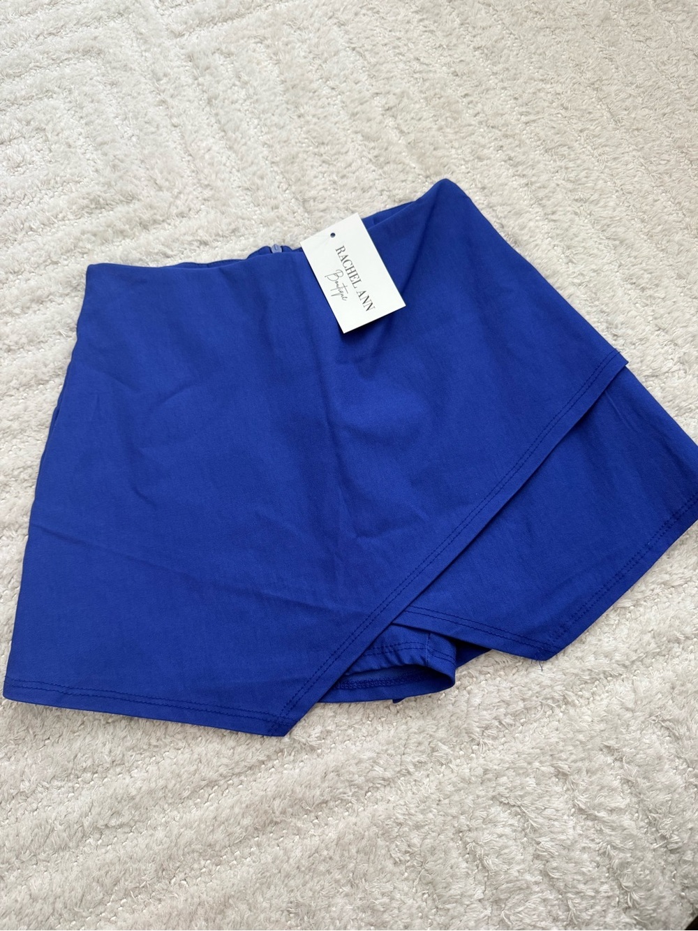 NWT - Women’s Boutique Blue Blush Royal Blue Mini Skort Size Small